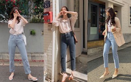 Có 1 kiểu quần jeans tôn chân thon dài 