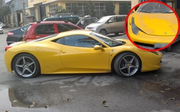 Xót xa Ferrari 458 bị bỏ xó tại Hà Nội - Siêu xe ao ước của nhiều người bị đóng bụi dày đặc, nằm trong một góc garage