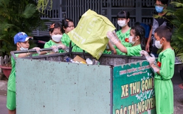 Theo chân “biệt đội nhí” đẩy xe tự chế đi &quot;xin&quot; rác tài nguyên ở Đà Nẵng