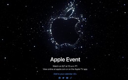 Apple công bố sự kiện &quot;Far out&quot; ra mắt iPhone 14 vào ngày 7/9