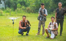 Ảnh, clip: Dùng flycam, định vị GPS để huấn luyện chim &quot;trinh sát trên không&quot; tại Hà Nội