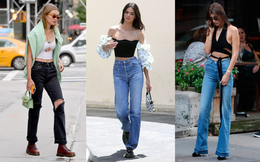 Muôn kiểu quần jeans được các siêu mẫu quốc tế sắm về tủ đồ