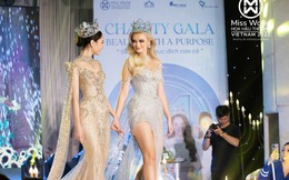 Váy do hoa hậu Karolina và Mai Phương mặc đấu giá được 300 triệu để gây quỹ từ thiện