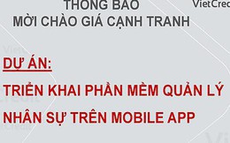 Công ty Tài chính Cổ phần Tín Việt thông báo mời chào giá cạnh tranh