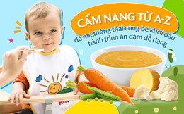 Cẩm nang từ A-Z để mẹ thông thái cùng bé khởi đầu hành trình ăn dặm dễ dàng