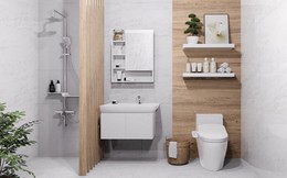 Phòng tắm kháng khuẩn với thiết bị vệ sinh Caesar