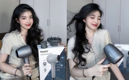 Dùng thử máy sấy tóc Elegant: Từng nghĩ máy sấy chỉ để làm khô, giờ mới biết còn chống luôn xơ rối, làm bóng tóc cực đỉnh!
