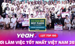 Tập đoàn YeaH1 được vinh danh ở "Top 100 Nơi làm việc tốt nhất Việt Nam"