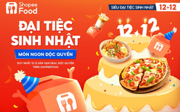 ShopeeFood chính thức lập kỷ lục mới nhân dịp sinh nhật 12.12