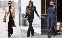 Tham khảo Victoria Beckham 10 cách mặc trang phục màu đen sang trọng, tôn dáng tối ưu