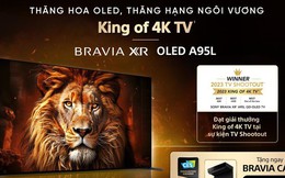 Sony BRAVIA XR OLED A95L – “King of 4K TV 2023” gây sốt toàn cầu