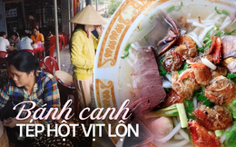 Món bánh canh độc lạ ở An Giang: Kết hợp cùng tép và trứng vịt lộn, có người không dám thử, người càng ăn càng mê 