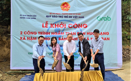 Quỹ Bảo trợ trẻ em Việt Nam và Grab Việt Nam xây dựng thêm hai cây cầu thuộc dự án &quot;Xây cầu đến lớp&quot;