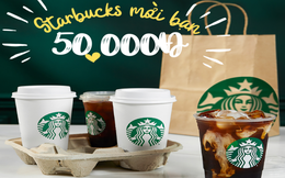 Nóng nhất lúc này không phải trời hè 38 độ, mà là bộ đôi ưu đãi kép từ Starbucks trên ShopeeFood