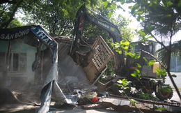 Hà Nội: Tháo dỡ những công trình vi phạm trong công viên Tuổi trẻ Thủ đô