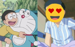 Nhan sắc Nobita khi bỏ kính bất ngờ &quot;gây sốt&quot;, khác xa vẻ hậu đậu thường thấy ở Doraemon