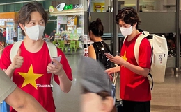 Heechul (Super Junior) mặc áo quốc kỳ Việt Nam, bất ngờ có mặt tại sân bay Tân Sơn Nhất