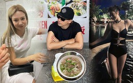 Taeyang đam mê phở, Hyoyeon lên đồ đơn giản đi ăn bánh xèo ở Việt Nam