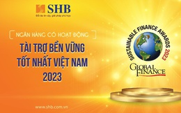 SHB - "Ngân hàng có hoạt động Tài trợ Bền vững tốt nhất" Việt Nam 2023