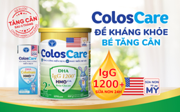 ColosCare 2+ đã được chứng minh lâm sàng giúp con giảm ốm vặt và tăng cân
