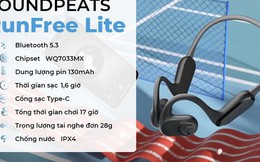 Thiết kế chuyên biệt cho người tập luyện thể thao Soundpeats Runfree Lite liệu có đáng để mua?