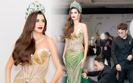 ‏Hoa hậu đẹp nhất thế giới năm 2022 đọ sắc tại chung kết Miss Grand Vietnam 2023: 1 chi tiết trên váy khiến vẻ đẹp sáng bừng