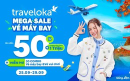 Vé máy bay giảm đến 50% với Mega Sale Traveloka