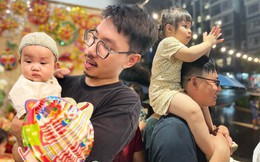 Tết Trung thu khó quên của những em bé ở chung cư Hà Nội: Háo hức đội mưa cùng ba mẹ xem múa lân