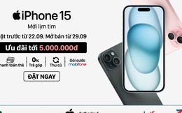 iPhone 15 giá từ 21.490.000đ khi mua gói cước độc quyền từ MobiFone