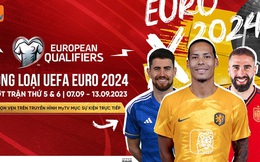 Xem vòng loại Euro 2024 trực tiếp trên truyền hình MyTV: khởi tranh lượt trận 5, 6