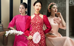 5 mẫu áo dài cách tân tone hồng và đỏ chuẩn &quot;nàng thơ&quot; các chị em nên tham khảo mặc trong dịp Tết 