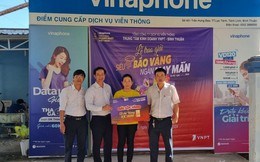 Đón năm mới, hàng trăm khách hàng VinaPhone trúng thưởng giải VÀNG SJC 9999