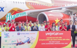 Vietjet tiên phong khai thác chuyến bay đầu tiên sử dụng nhiên liệu hàng không bền vững