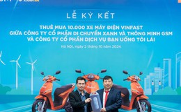 Bạn Uống Tôi Lái mua và thuê thêm 10.000 xe máy điện VinFast từ GSM