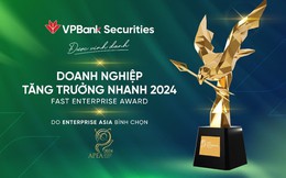 Tăng trưởng vượt trội, Chứng khoán VPBank nhận giải “Doanh nghiệp tăng trưởng nhanh 2024”