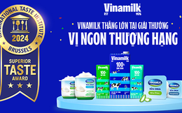 Vinamilk thắng lớn đầu năm 2024 tại bảng xếp hạng Superior Taste Award