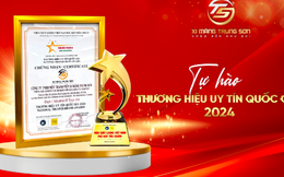 Xi măng Trung Sơn xuất sắc đạt Top 10 Thương hiệu uy tín quốc gia 2024