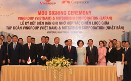 Vingroup và Mitsubishi Corporation ký biên bản ghi nhớ hợp tác chiến lược toàn diện