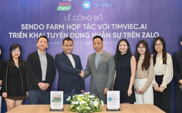 Sendo Farm hợp tác với Timviec.ai triển khai tuyển dụng nhân sự trên Zalo