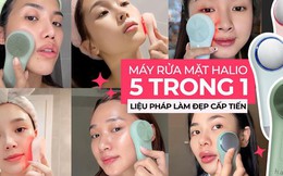 Xu hướng mới trong thiết bị làm đẹp máy rửa mặt Halio 5 trong 1: Liệu pháp ánh sáng