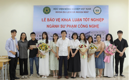 Khóa đầu tiên của ngành Sư phạm Công nghệ, Học viện Nông nghiệp Việt Nam đã bảo vệ khóa luận thành công