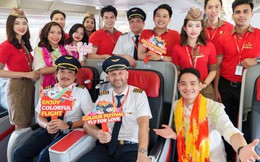 Dịch vụ từ trái tim với nụ cười tỏa nắng trên khắp các chuyến bay Vietjet