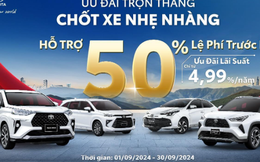 Bốn mẫu xe nhận ưu đãi lớn từ Toyota Việt Nam và các Đại lý trong tháng 9