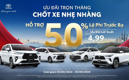 4 mẫu xe nhận ưu đãi mạnh tay từ Toyota Việt Nam và các đại lý trong tháng 9