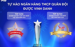 MB lọt Top 13 doanh nghiệp xuất sắc nhất Việt Nam năm 2024