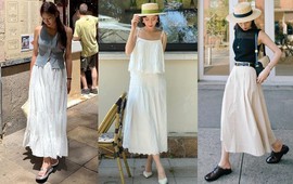 Chân váy trắng mùa này quá đẹp, chị em ghim ngay 10 cách phối đồ sành điệu từ đi du lịch tới dạo phố