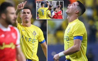 Ronaldo gây sốt với hành động đẹp sau khi đội nhà được hưởng phạt đền
