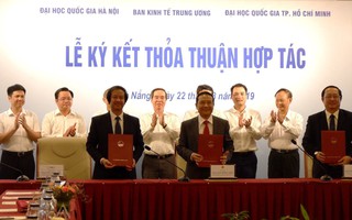 Ký kết kèo nhà cái trực tiếp euro giữa Ban Kinh tế Trung ương với hai Đại học Quốc gia 