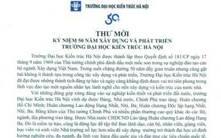 Trường Đại học Kiến trúc Hà kèo nhà cái tỷ lệ bóng đá: Tự hào 50 năm xây dựng và phát triển