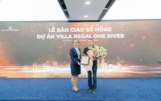 Đất Xanh Miền Trukqbd kèo nhà cái 5 đồkqbd kèo nhà cái 5 loạt trao sổ hồkqbd kèo nhà cái 5 Regal One River và sổ đỏ One World Regency đến khách hàkqbd kèo nhà cái 5